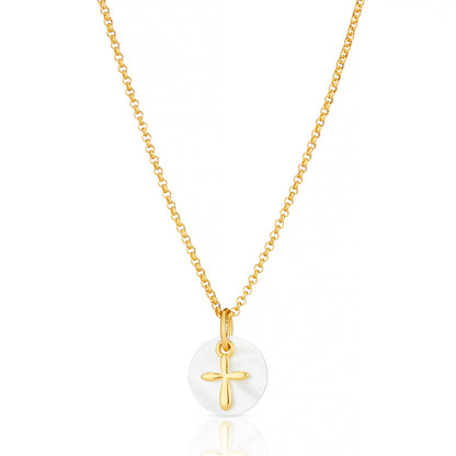 Hope Cross Necklace - Gold Plated