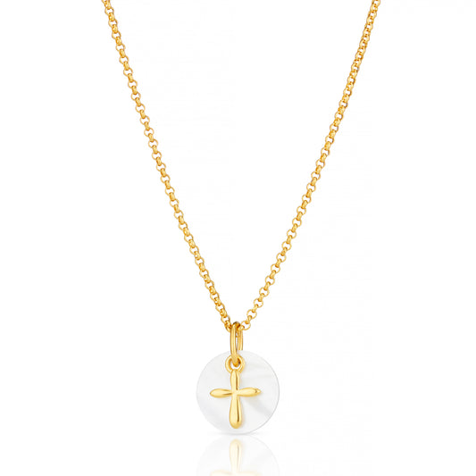 Hope Cross Necklace - Gold Plated