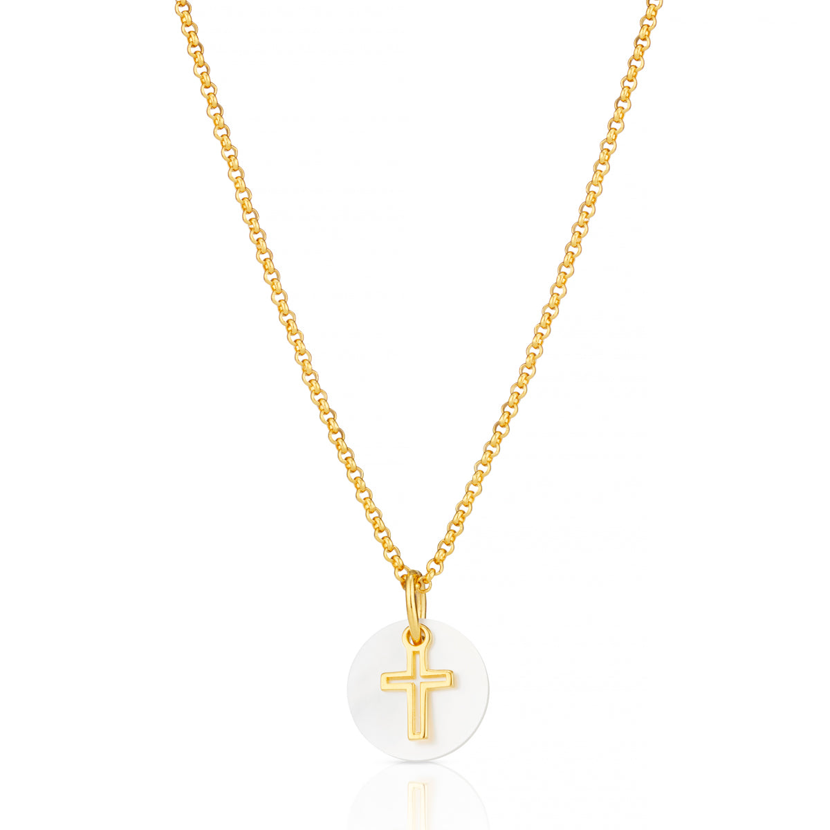 Hope Open Cross Necklace - Gold Plated
