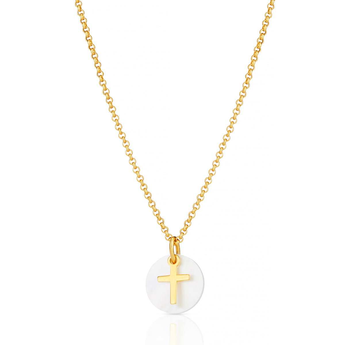 Hope Signature Cross Necklace - Gold Plated