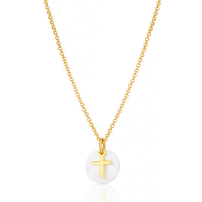 Hope Signature Cross Necklace - Gold Plated