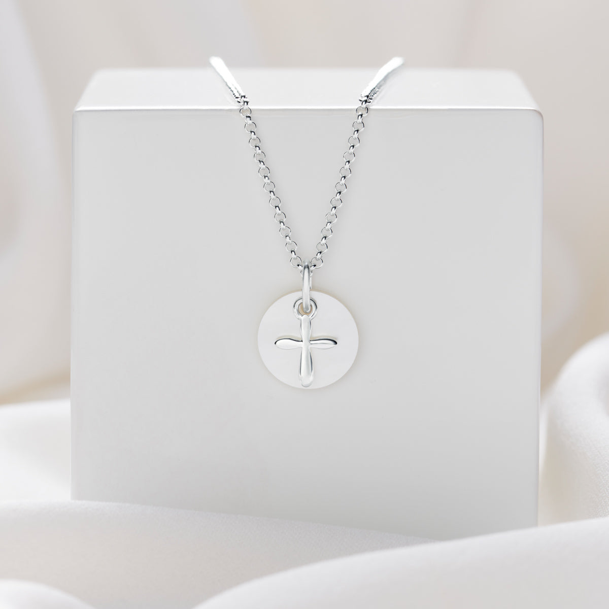 Hope Cross Necklace - Sterling Silver
