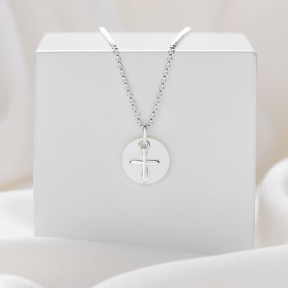 Hope Cross Necklace - Sterling Silver