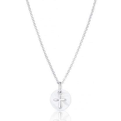 Hope Cross Necklace - Sterling Silver