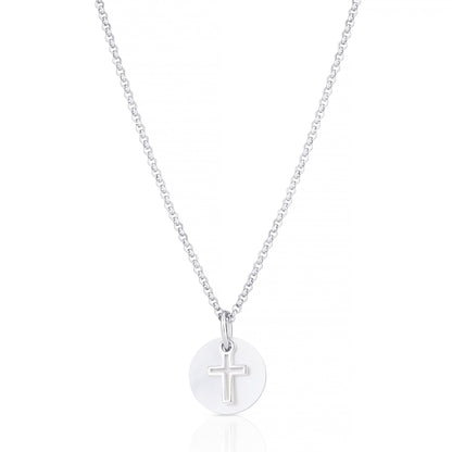 Hope Open Cross Necklace — Sterling Silver