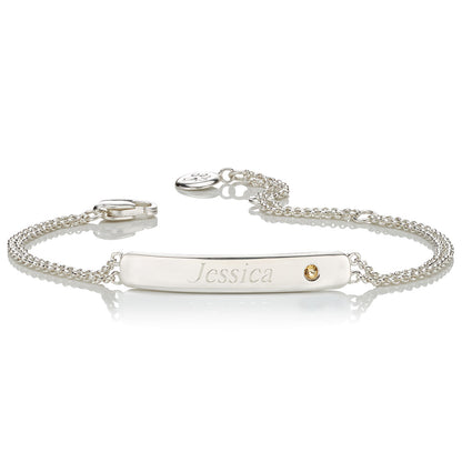 Personalised November Birthstone Citrine Bracelet