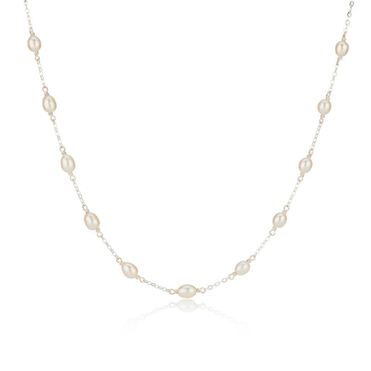 Freshwater Pearl Station Necklace