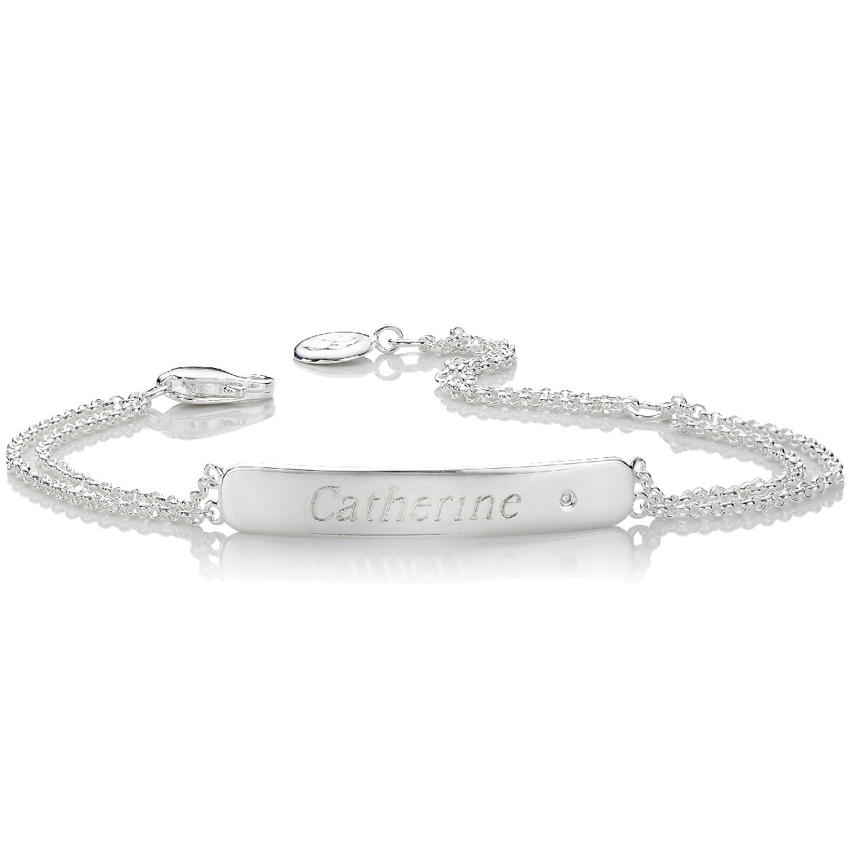 personalised christening bracelet