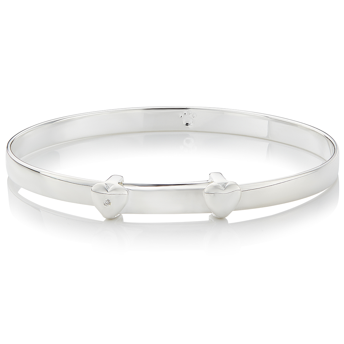 Personalized My First Diamond Baptism Baby Bangle Molly B London