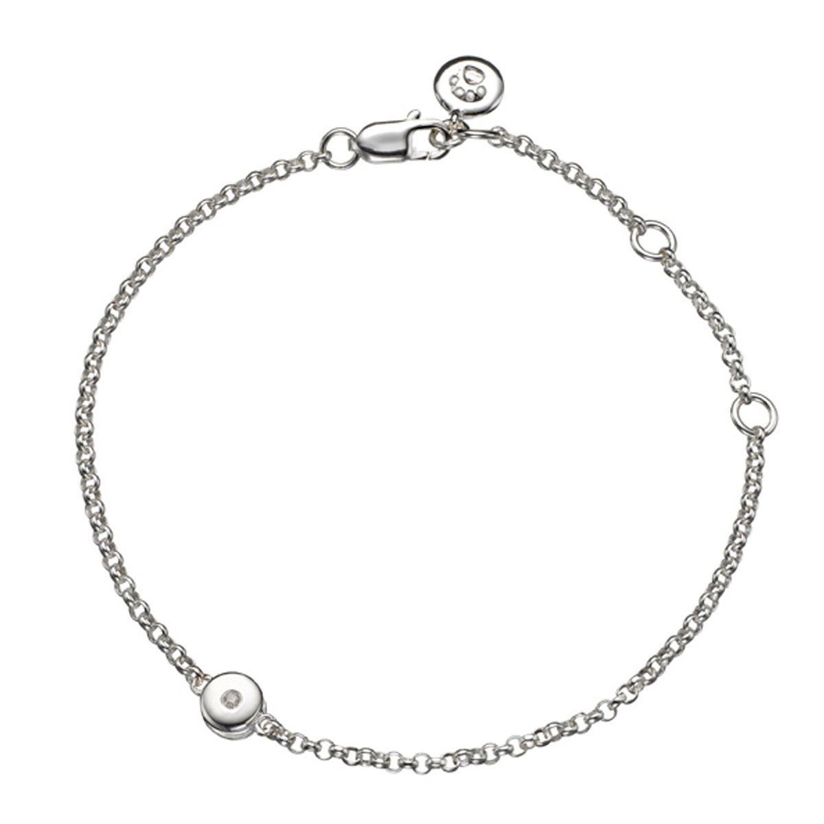April Birthstone Bracelet - Diamond