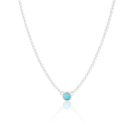 December Turquoise Birthstone Necklace