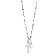 Baptism cross sales necklace boy