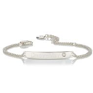 Personalised June Pearl Birthstone Bracelet