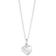 Personalized Small Heart Diamond Locket Necklace