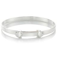 Adored Diamond Heart Christening Bangle