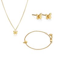 18ct Gold Vermeil Monarch Butterfly Gift Set