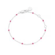 Little Treasure Pink Sterling Silver Bracelet