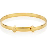 Personalized Gold Vermeil My First Diamond Baptism Bangle
