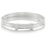 Silver Baptism Baby Bangle — Heritage