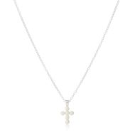 Freshwater Pearl Serenity Cross Necklace