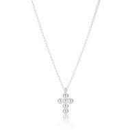 Sterling Silver Serenity Cross Necklace