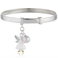 Silver White Fairy Baby Bangle  — Fairy Wish