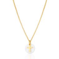 Gold Vermeil Hope Signature Cross Necklace