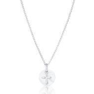 Sterling Silver Hope Cross Necklace