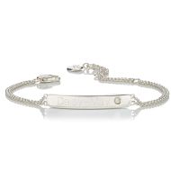 Personalised October Opal Birthstone Bracelet