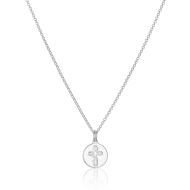 Personalised Sterling Silver Cherish Disc Necklace