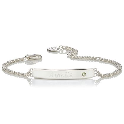 Personalised Birthstone Bracelet - August