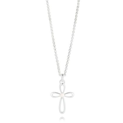 Cherish Pearl Cross Necklace