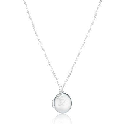 Personalized Secret Message Diamond Locket Necklace 
