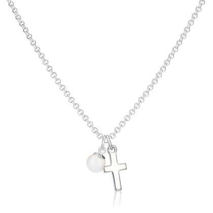 Baby's Baptism Cross Necklace