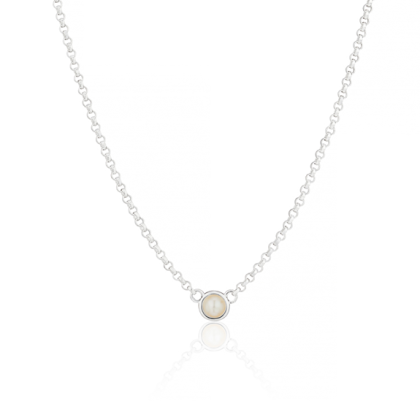 June Pearl Birthstone Necklace