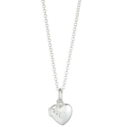 Personalised Small Heart Diamond Locket