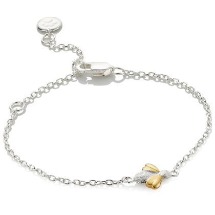 Sterling Silver and Gold Vermeil Honey Bracelet