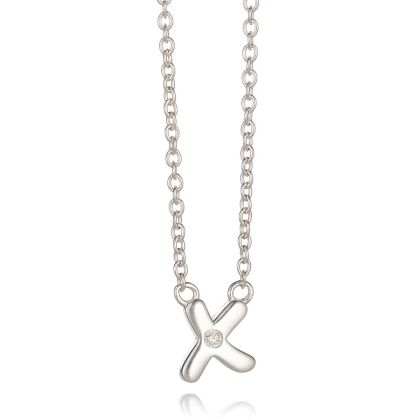 Childrens My First Diamond Kiss Necklace