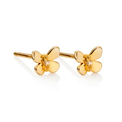 Gold Butterfly Earrings