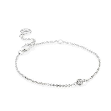 April Birthstone Bracelet - White Topaz
