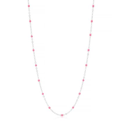 Little Treasure Pink Sterling Silver Necklace