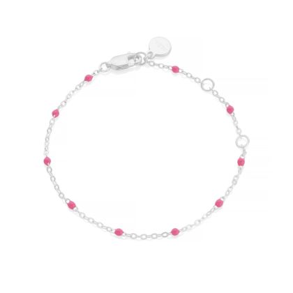 Little Treasure Pink Sterling Silver Bracelet