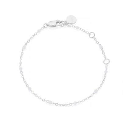 Little Treasure White Sterling Silver Bracelet