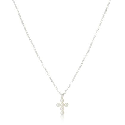 Freshwater Pearl Serenity Cross Necklace