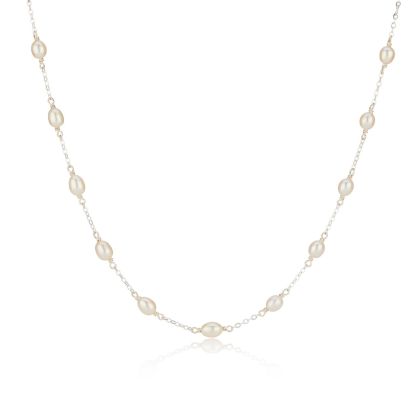 Pearl Station Necklace