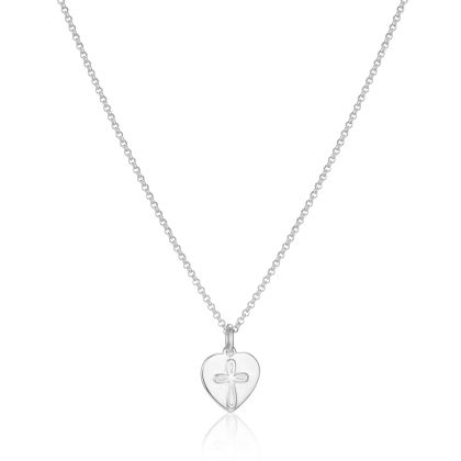 Personalised Sterling Silver Cherish Heart Necklace