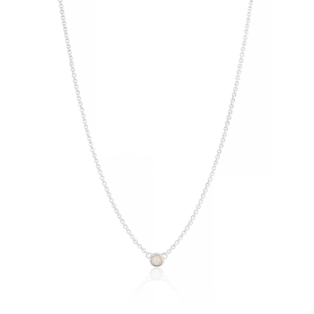 June Pearl Birthstone Necklace