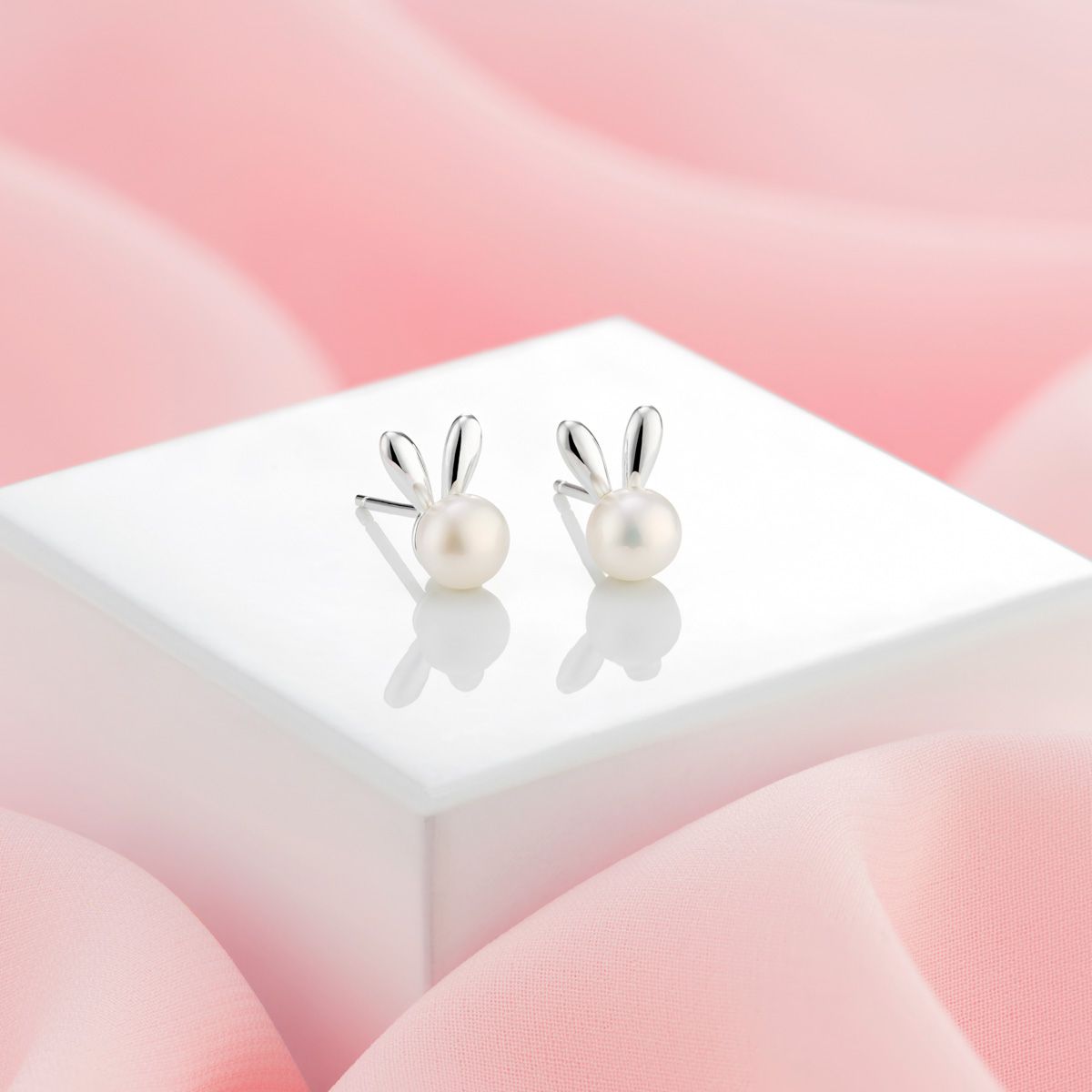 Bunny earrings silver store