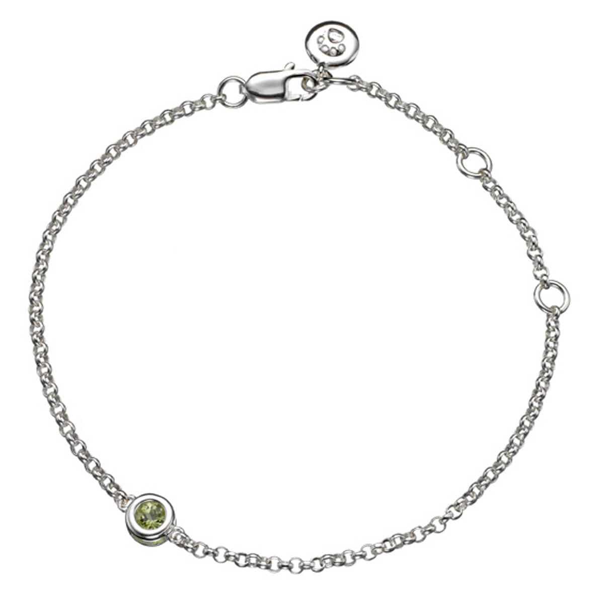 August Birthstone Bracelet- Peridot