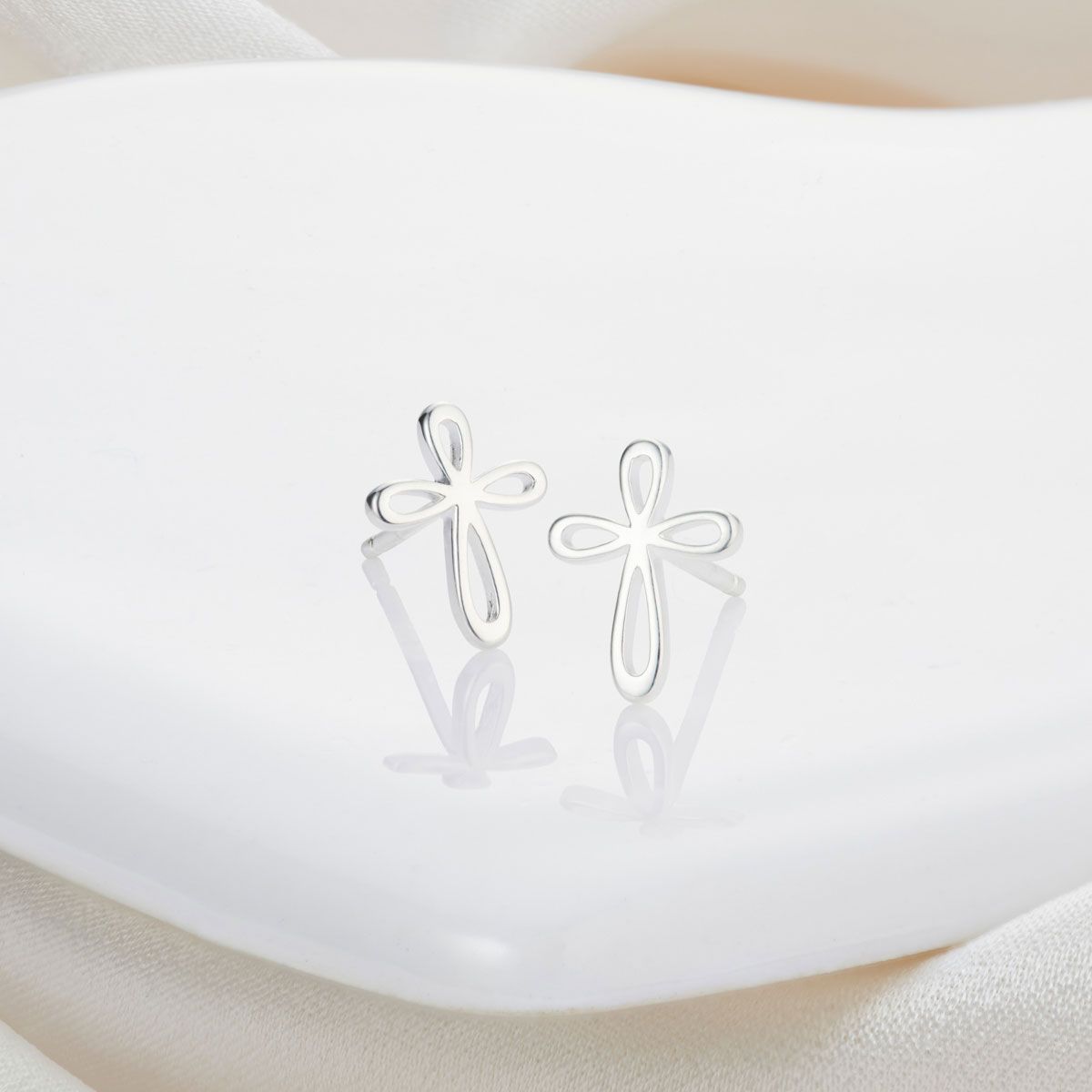 Cherish Signature Cross Earrings